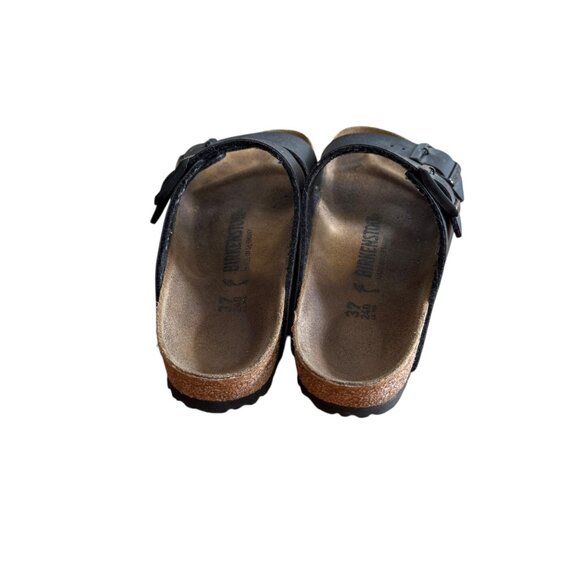 Birkenstock Arizona Bs Narrow Fit Leather Sandal Black Women’s 37 - Picture 3 of 5